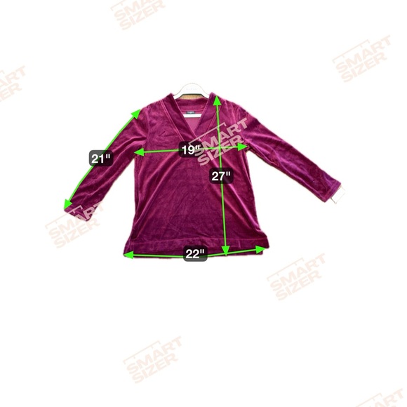 Talbots Rich Burgandy V-Neck Sweater Size PL - Picture 9 of 9